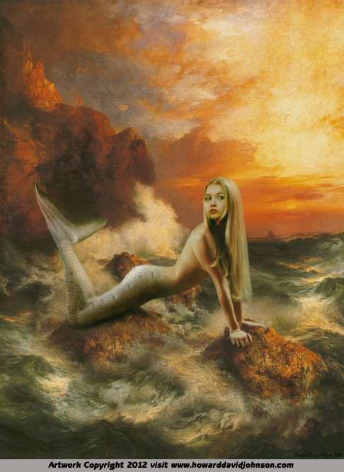 fantasy art mermaid painting