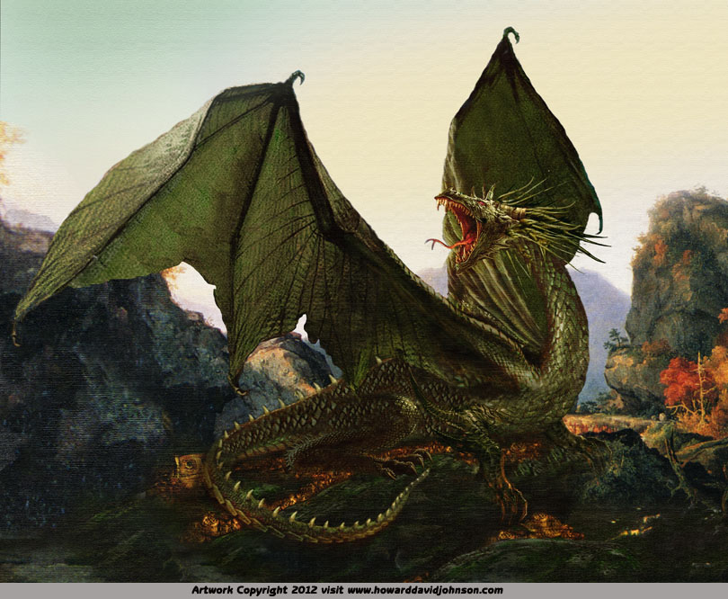 dragon art fantasy painting legends