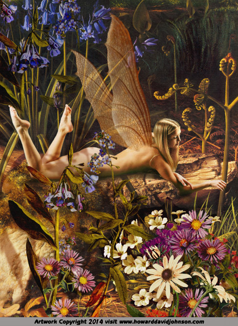 flower fairy art painting