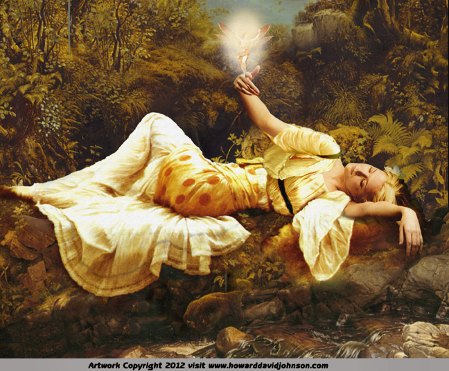 fairies ary art titania painting