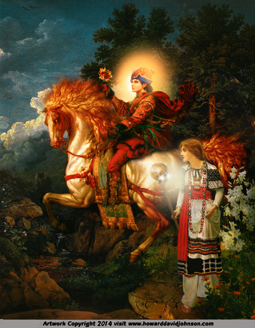 Vassilissa Rusian fairy tales sun god fantasy art